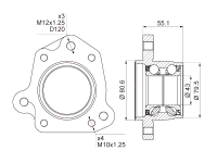 Подшипник ступичный в сборе HUB189-2 NTN