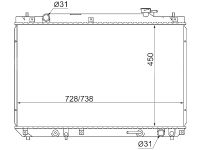 Радиатор TY-SXU10-1226