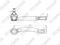 Наконечник рулевой TG-45047-59115/SE-3931L TiGuar