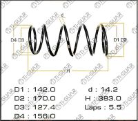 Пружина C4B-91221 / TG-CSS0055* Ti·GUAR