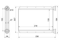 Радиатор отопителя салона TG-RIH0038/87107-28051 * Ti•GUAR