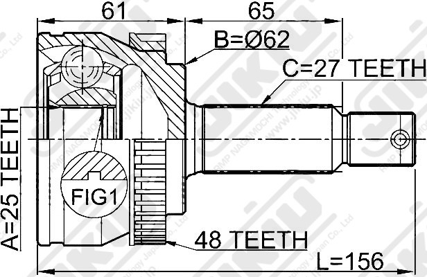 ШРУС JC11012 * JIKIU