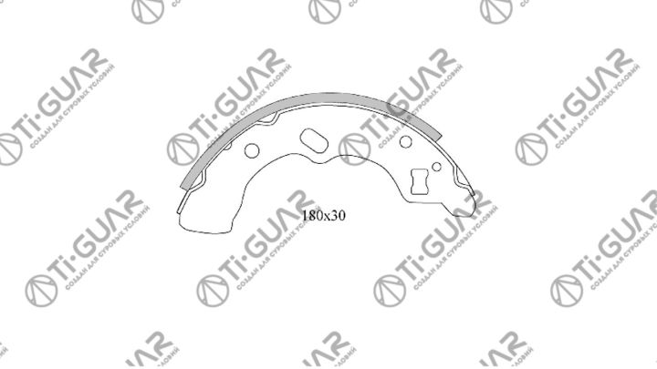 Тормозные колодки TG-D3570/FN3387* Ti·GUAR