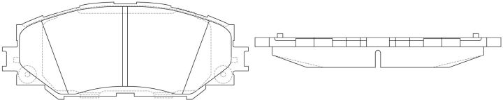 Тормозные колодки BP21524* SB NAGAMOCHI  Тормозные колодки BP21524* SB NAGAMOCHI